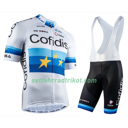 Fahrradbekleidung Radtrikot Kurzarm + Trägershorts 2020 Team Cofidis N002